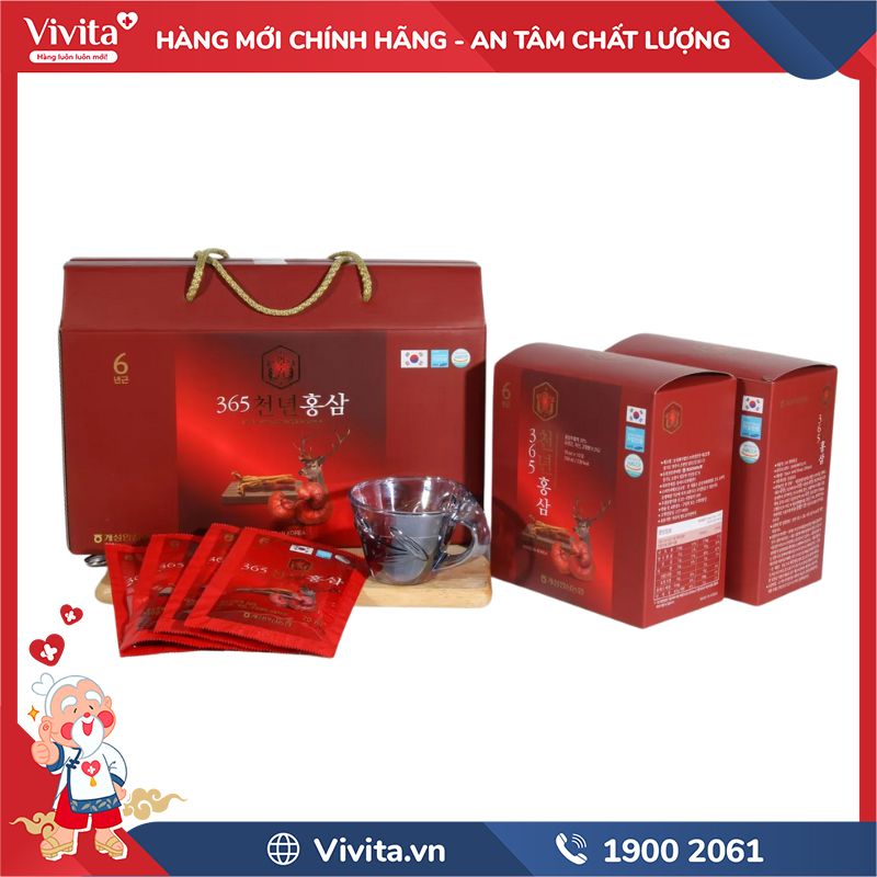 Hướng dẫn cách sử dụng Hồng Sâm Nhung Hươu 365 Hàn Quốc