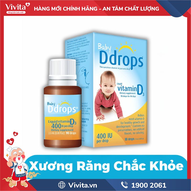 Công dụng Baby Ddrops Vitamin D3