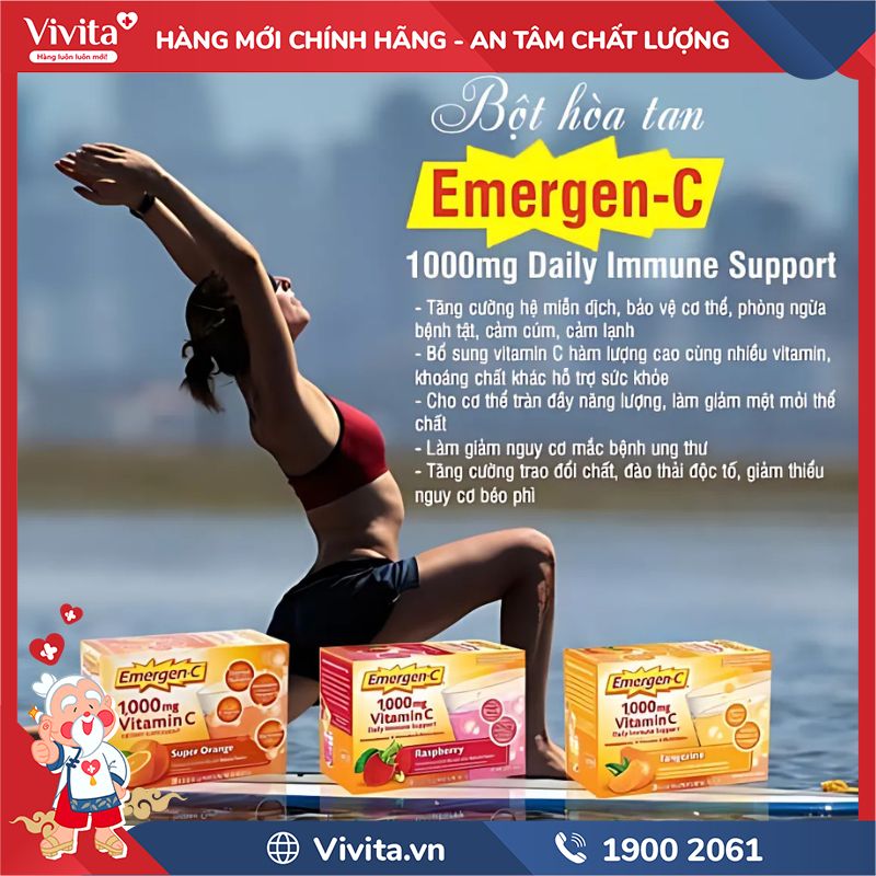 Công dụng của Emergen-C 1000mg Vitamin C