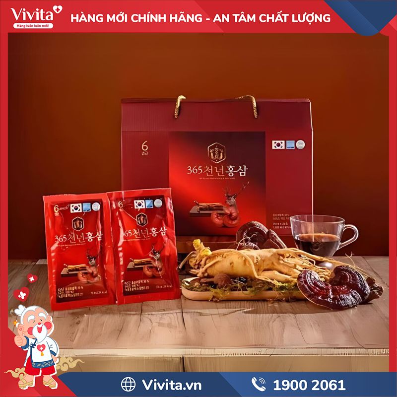 Công dụng của Hồng Sâm Nhung Hươu 365 Hàn Quốc