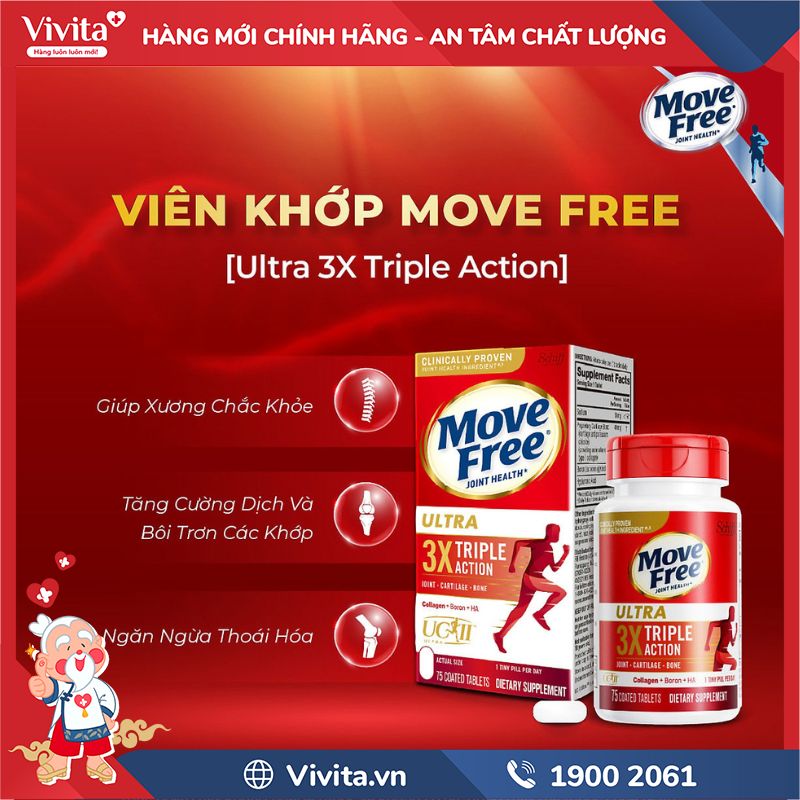 Công dụng của Move Free Ultra 3x Triple Action