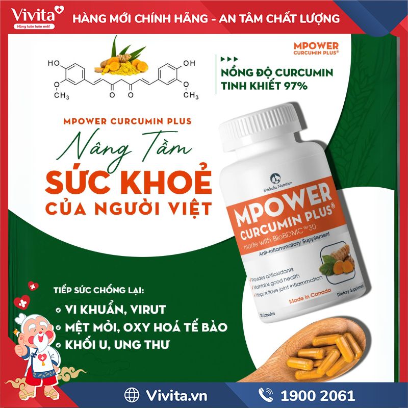 Công dụng của MPower Curcumin Plus