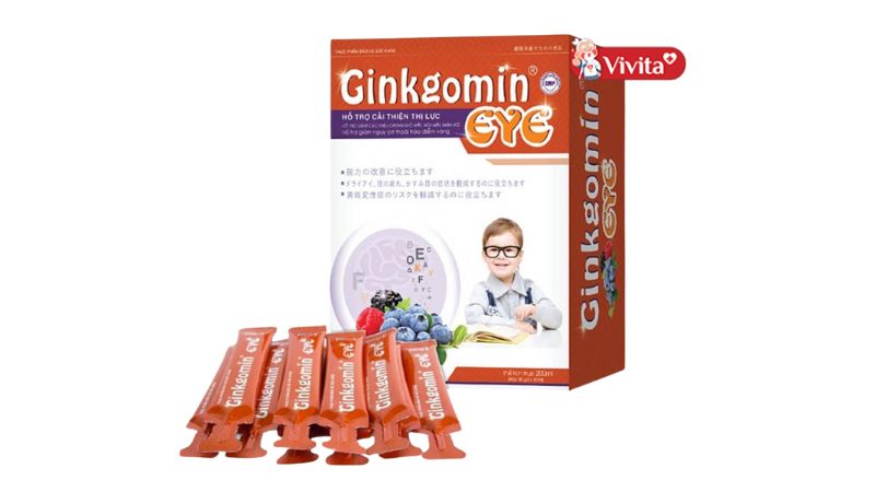 Ginkgomin Eye Dung Dịch Uống Hỗ Trợ Tăng Cường Thị Lực