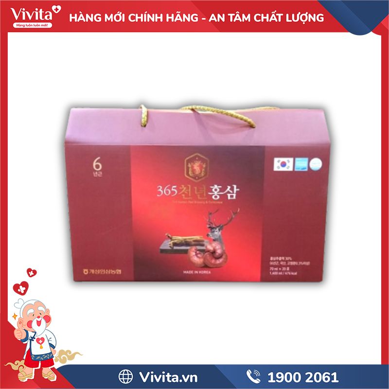 Hồng Sâm Nhung Hươu 365 Hàn Quốc