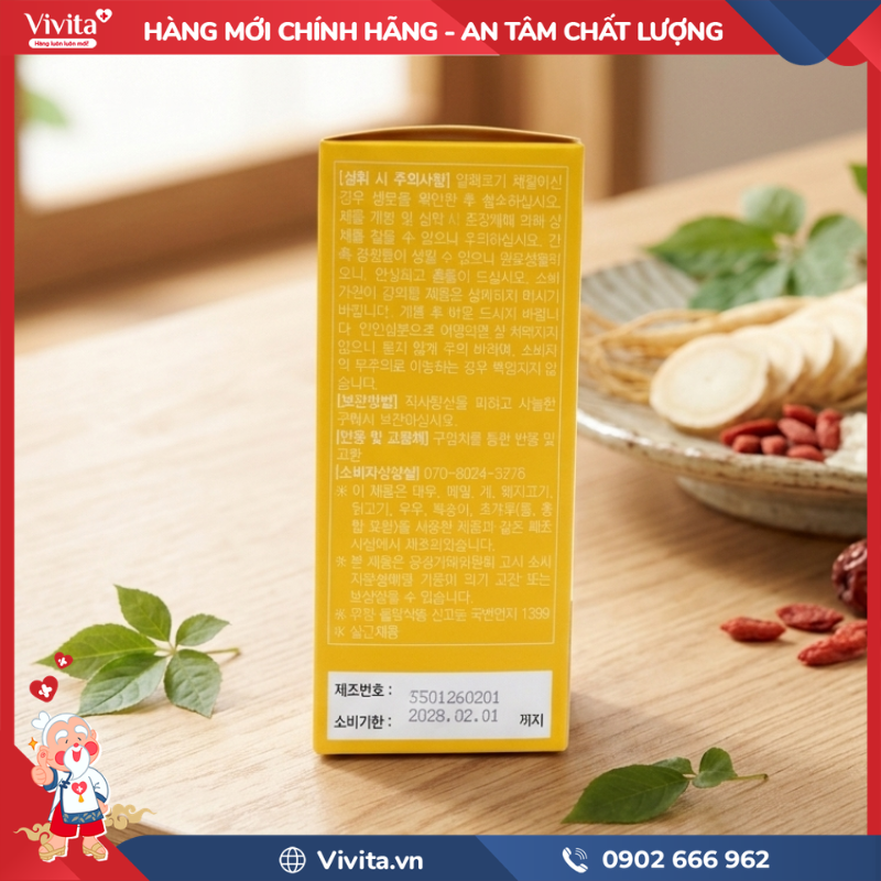 Thành phần của SamSung Curcumin Premium