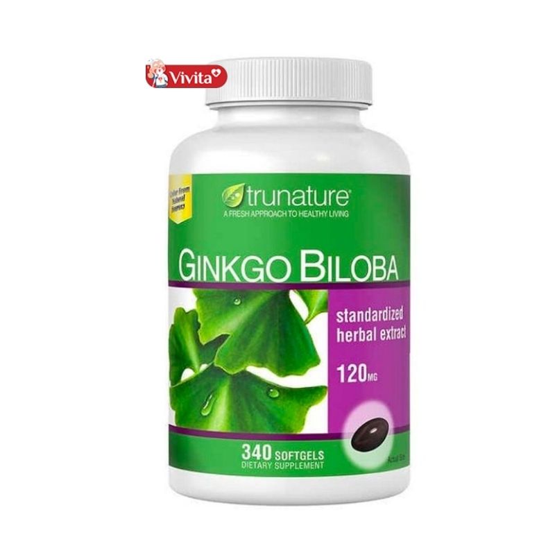 Viên uống bổ não Trunature Ginkgo Biloba 120mg