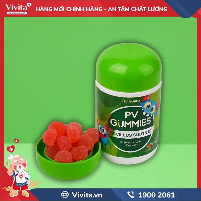 Cách dùng PV Gummies Bacillus Subtilis