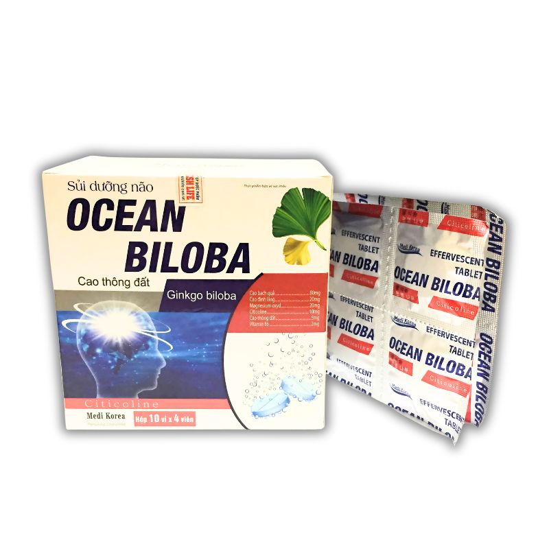 Ocean Biloba Viên Uống Hỗ Trợ Cải Thiện Chức Năng Tuần Hoàn Não