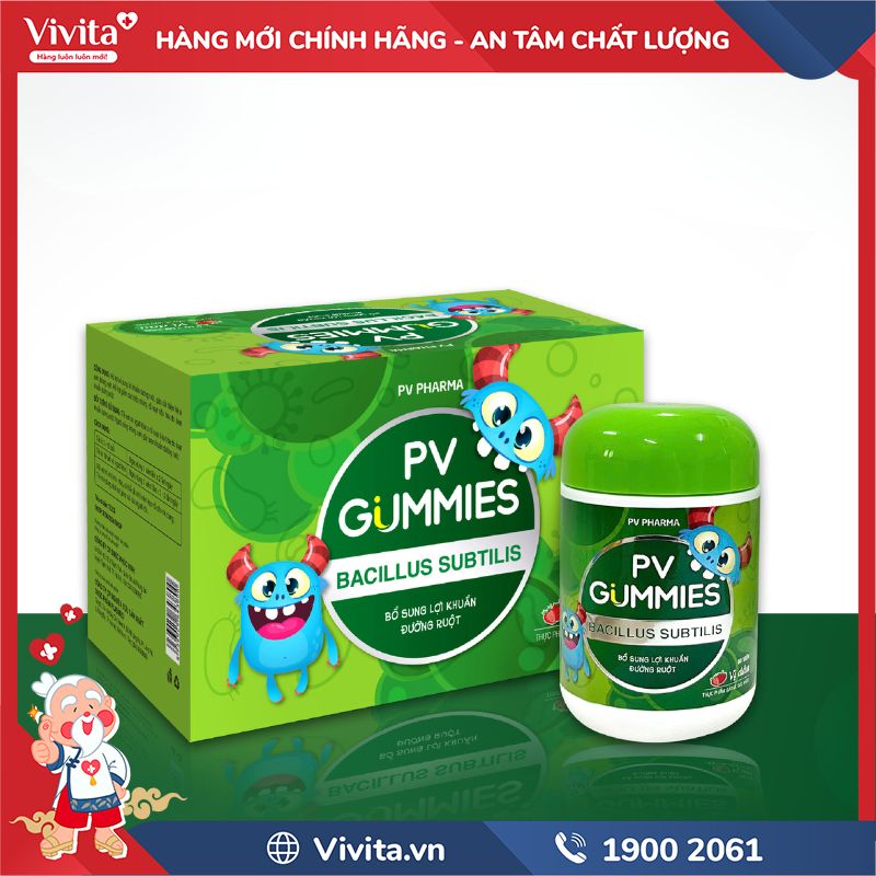 PV Gummies Bacillus Subtilis chính hãng