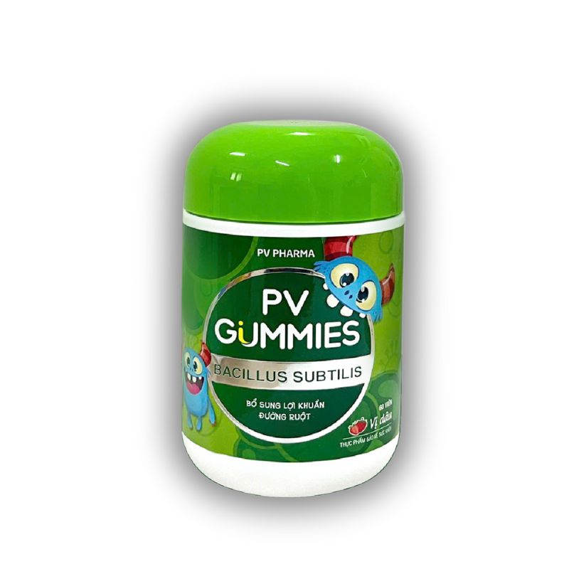 PV Gummies Bacillus Subtilis Viên Kẹo Dẻo Hỗ Trợ Bổ Sung Lợi Khuẩn