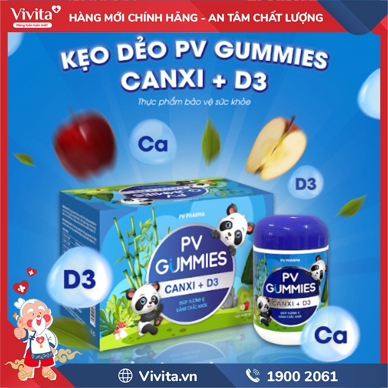 PV Gummies Canxi + D3