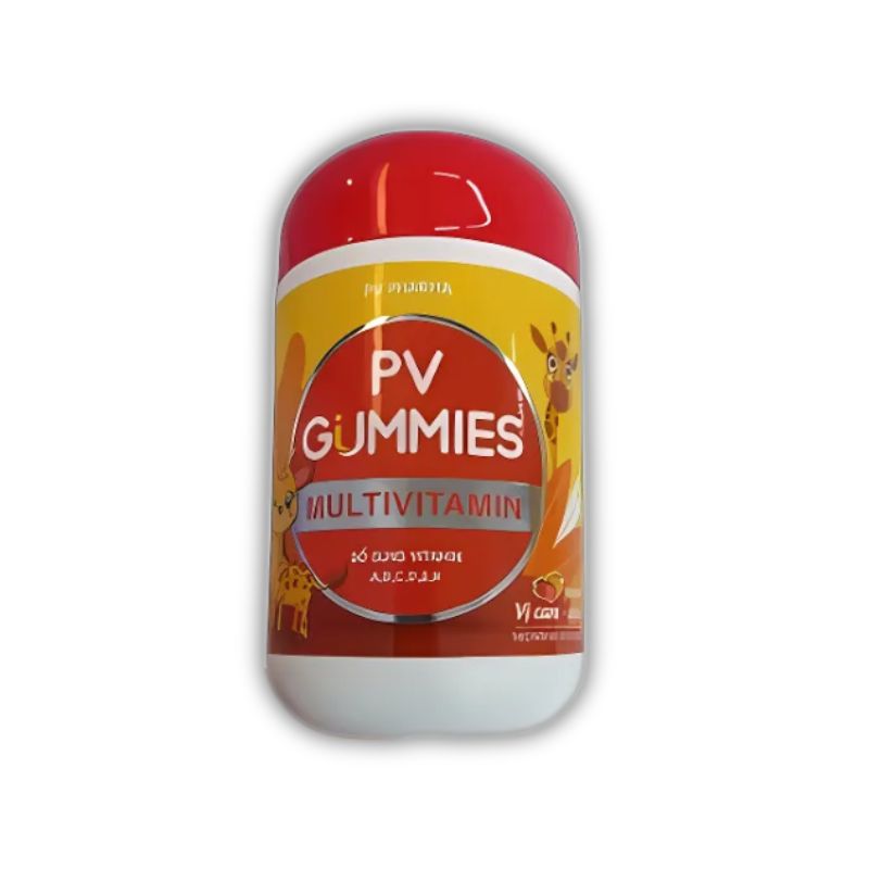 PV Gummies Multivitamin Viên Kẹo Dẻo Hỗ Trợ Bổ Sung Vitamin, Tăng Cường Miễn Dịch, Tăng Cường Phát Triển Thị Giác, Hệ Xương Khớp Chắc Khỏe (Lọ 60 viên)