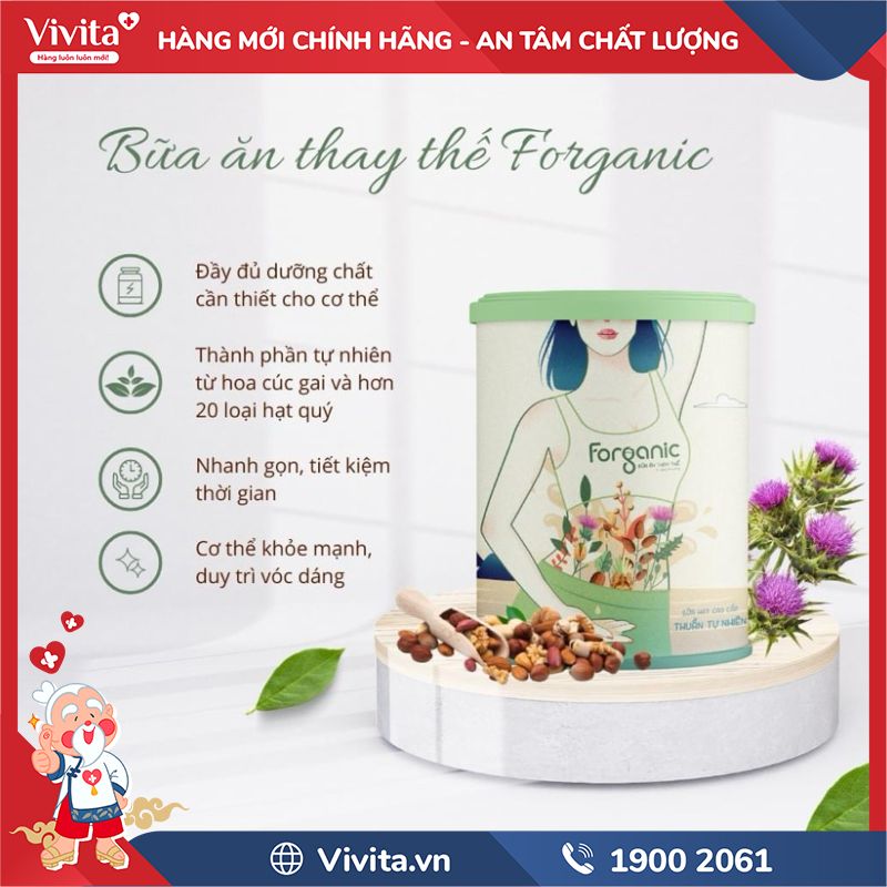 Sữa hạt bữa ăn thay thế Forganic có tốt không