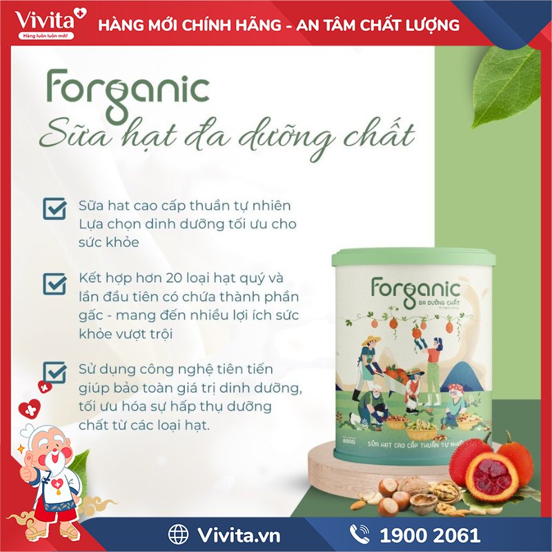 Sữa hạt đa dưỡng chất Forganic có tốt không? 