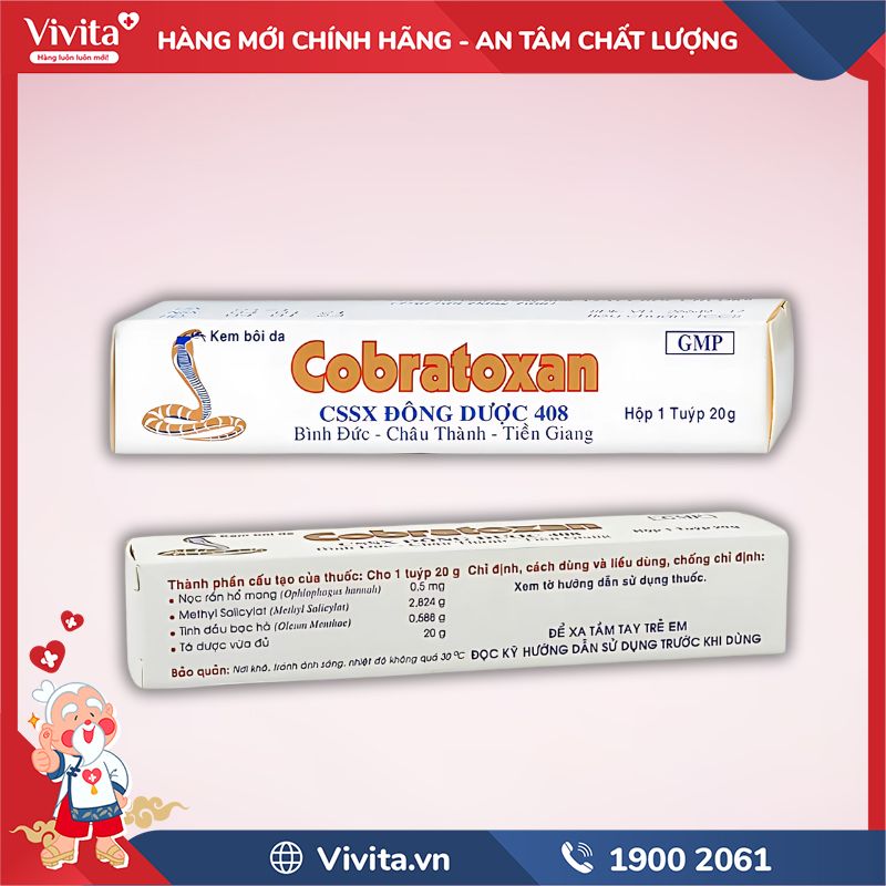 Thành phần sử dụng Cobratoxan