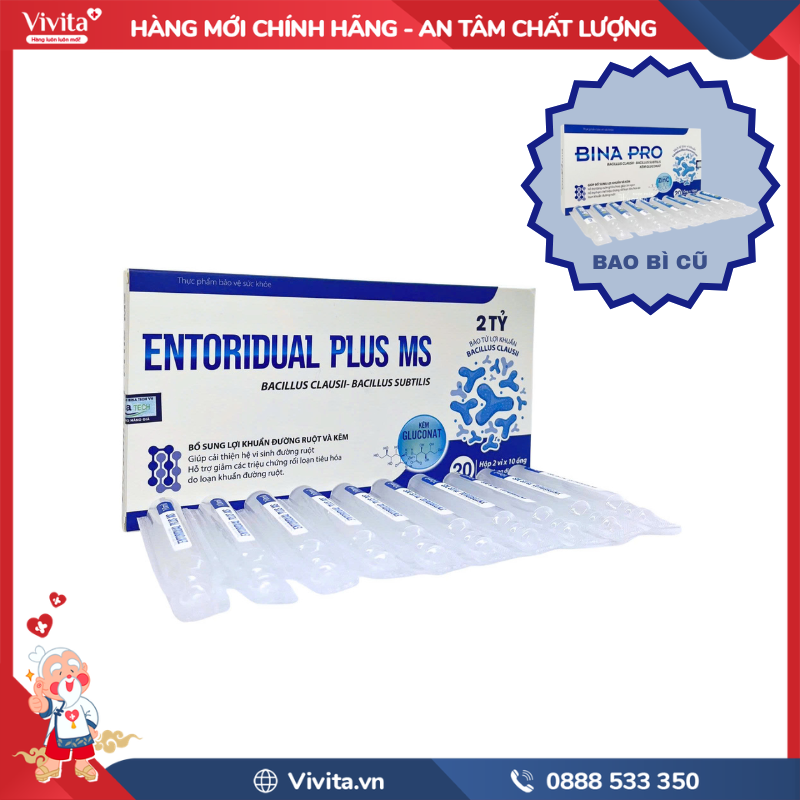 Bao bì mới men tiêu hóa Bina Pro