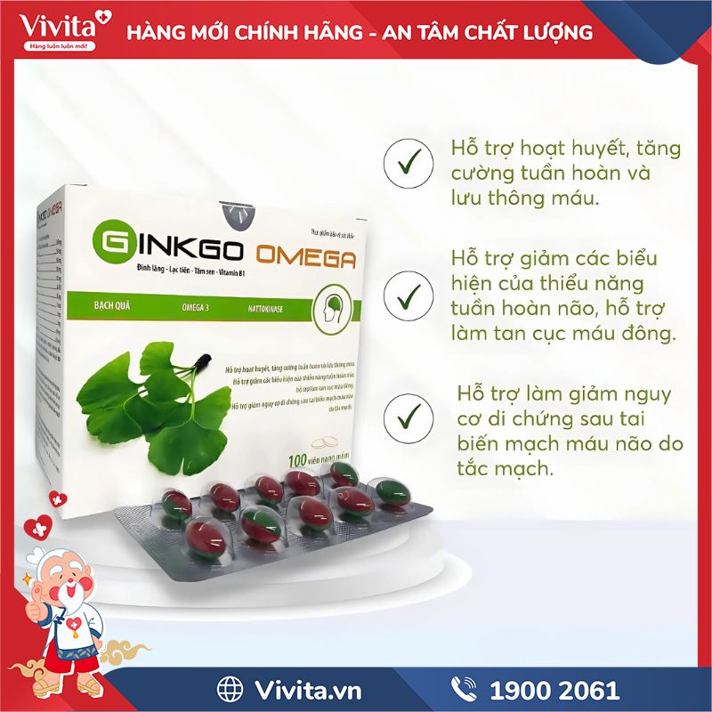 Viên uống Ginkgo Omega