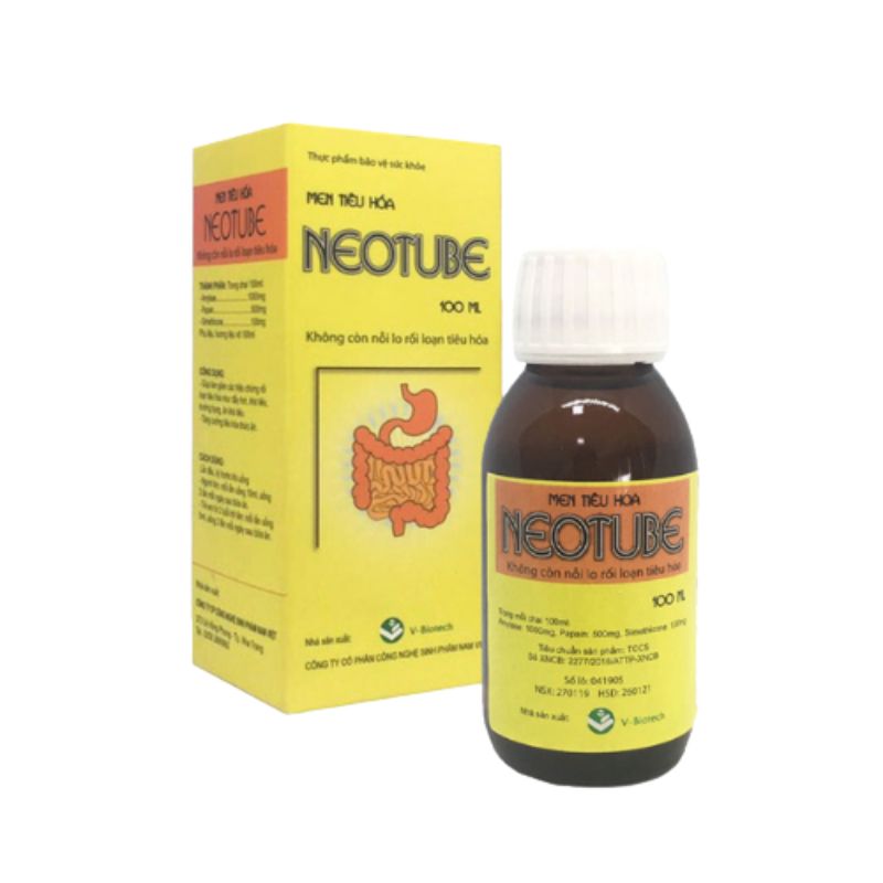 Neotube Dung Dịch Uống Hỗ Trợ Tăng Cường Tiêu Hóa, Hỗ Trợ Kích Thích Ăn Ngon (Hộp 20 ống x 10ml)