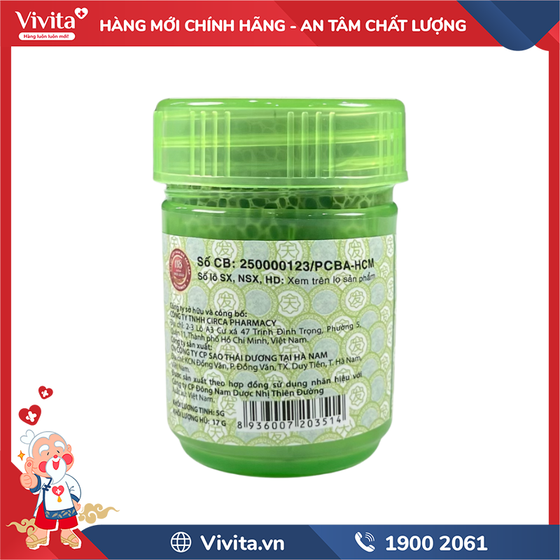 Hũ Hít Thảo Dược Nhị Thiên Đường Hỗ Trợ Giải Cảm, Thư Giãn Tinh Thần
