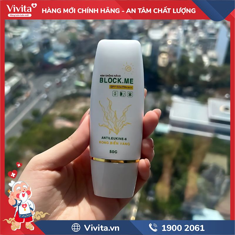 Kem Chống Nắng 3 Trong 1 Block.me chính hãng