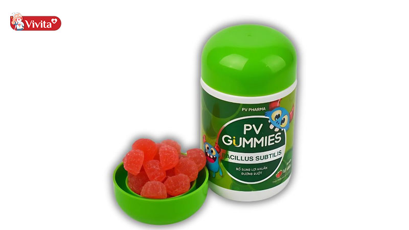 kẹo dẻo PV Gummies Bacillus Subtilis có công dụng gì 