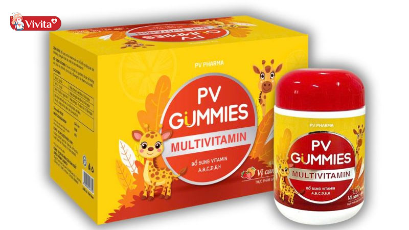 Cần kết hợp kẹo dẻo vitamin cho bé Pv Gummies Multivitamin cùng chế độ ăn uống hợp lý