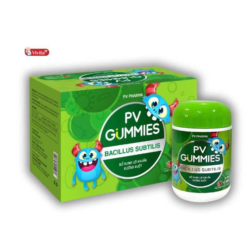 lưu ý khi dùng PV Gummies Bacillus Subtilis lợi khuẩn