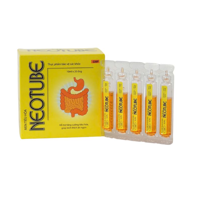 Neotube Dung Dịch Uống Hỗ Trợ Tăng Cường Tiêu Hóa, Hỗ Trợ Kích Thích Ăn Ngon (Hộp 20 ống x 10ml)