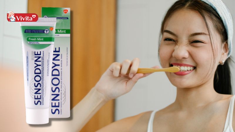 Vệ sinh răng miệng sạch răng, hơi thở thơm mát với kem đánh răng Sensodyne