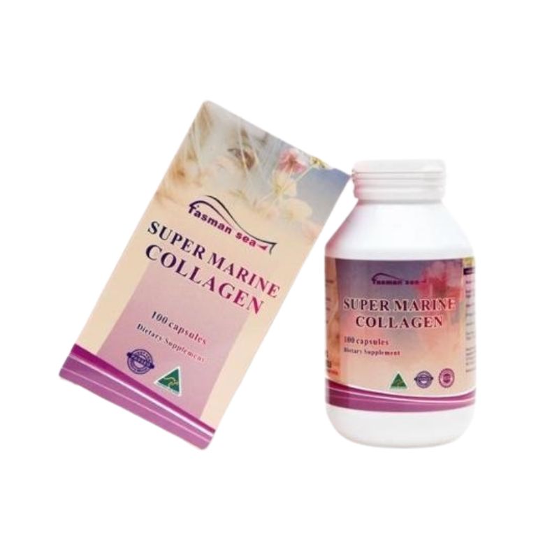 Super Marine Collagen 5 in 1 Úc Viên Uống Hỗ Trợ Chống Lão Hóa (Hộp 100 viên)