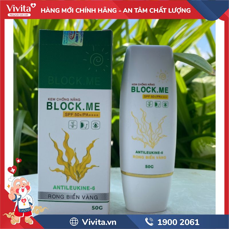 Thành phần của Kem Chống Nắng 3 Trong 1 Block.me