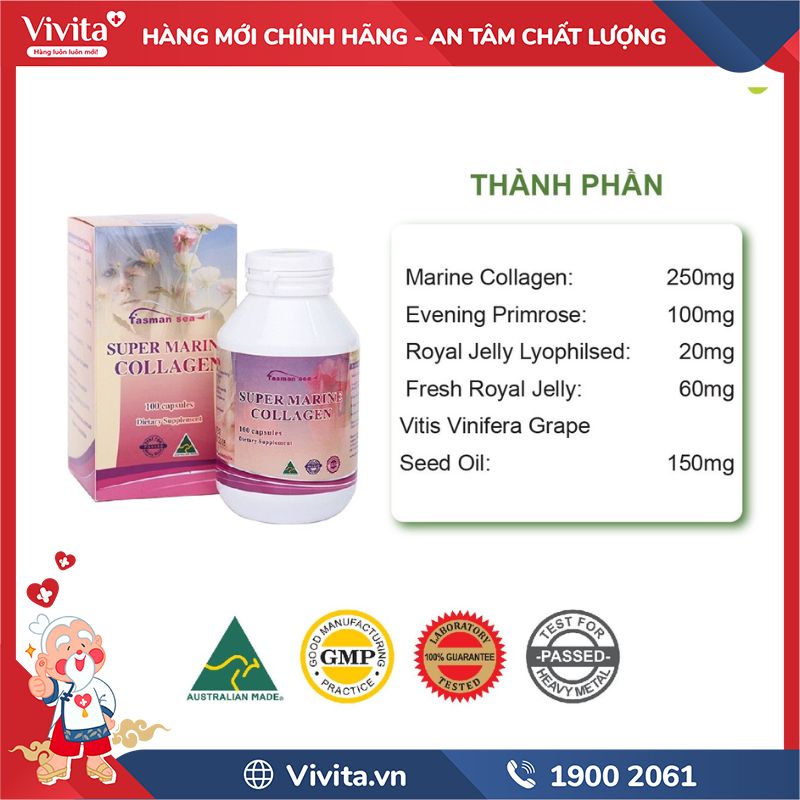 Thành phần của Super Marine Collagen 5 in 1