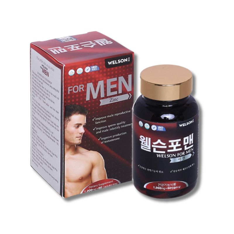 Welson For Men Viên Uống Hỗ Trợ Cải Thiện Sinh Lý Nam Giới (Hộp 60 viên)