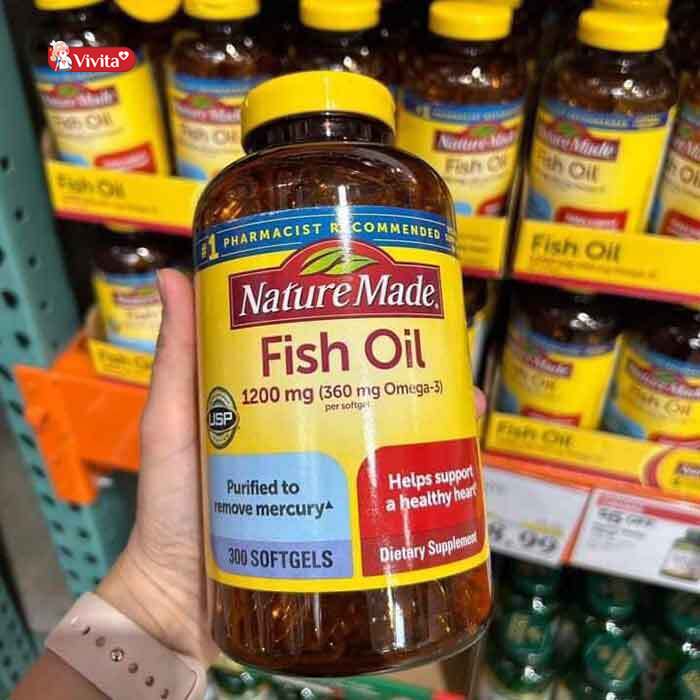 Viên uống dầu cá Nature Made Fish Oil 1200mg