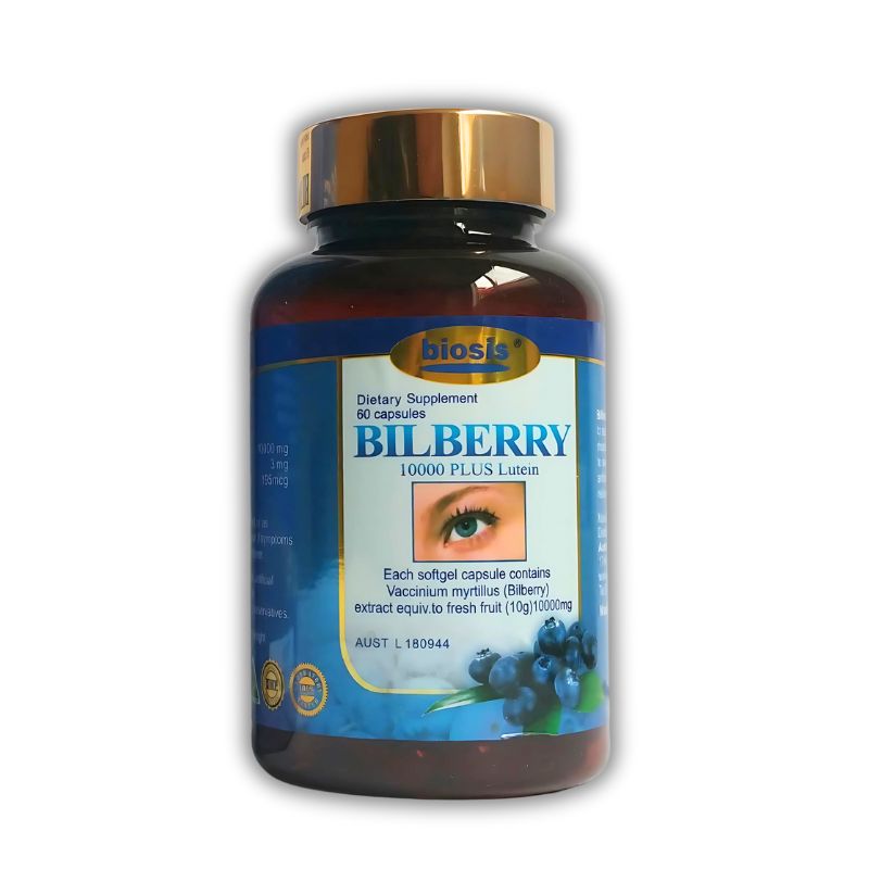 Bilberry Viên Uống Hỗ Trợ Bổ Mắt, Hỗ Trợ Ngăn Ngừa Đục Thủy Tinh Thể, Hỗ Trợ Điều Trị Rối Loạn Thị Giác