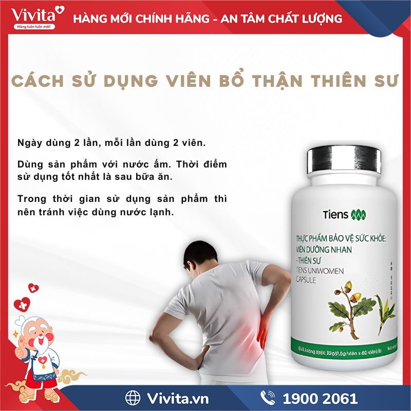 Cách dùng Viên Bổ Thận Thiên Sư