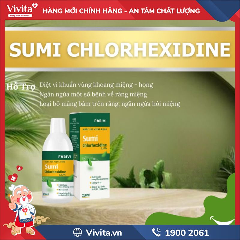 Công dụng của Nước súc họng Sumi 