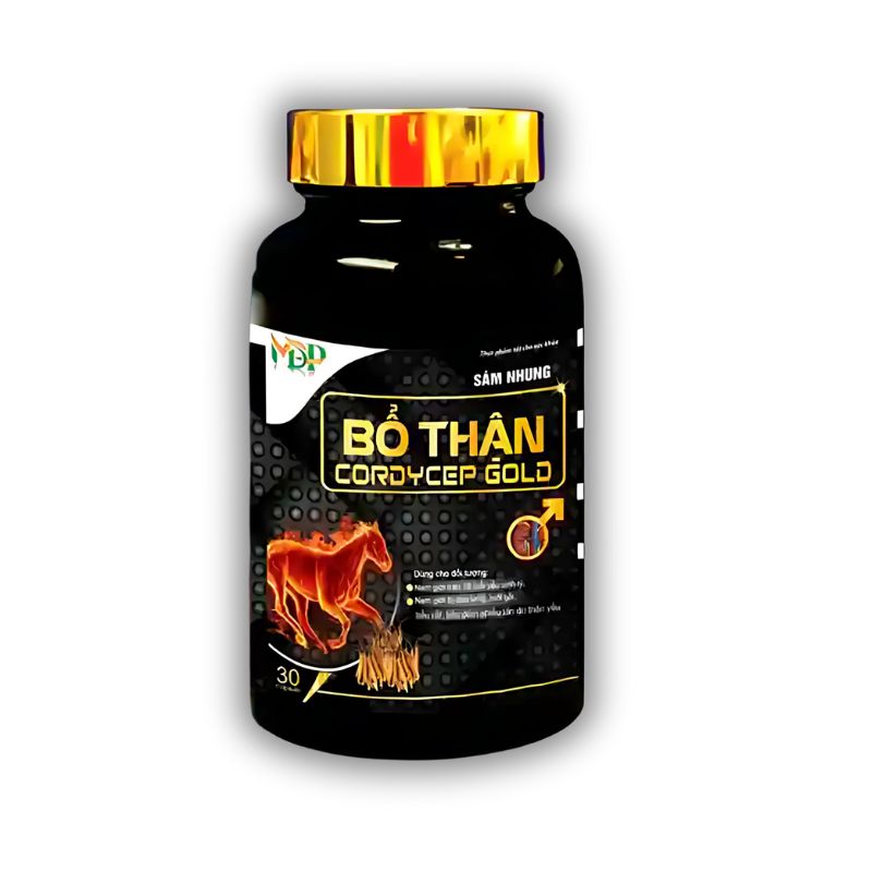 Cordycep Gold Viên Uống Hỗ Trợ Tăng Cường Chức Năng Sinh Lý Nam (Hộp 1 lọ x 30 viên)