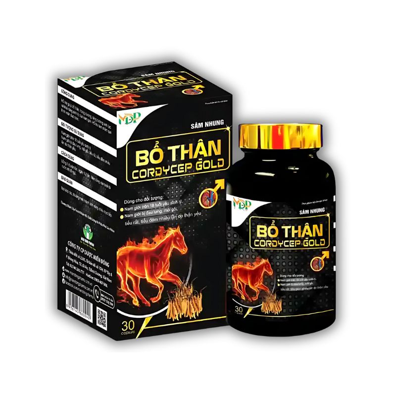 Cordycep Gold Viên Uống Hỗ Trợ Tăng Cường Chức Năng Sinh Lý Nam (Hộp 1 lọ x 30 viên)