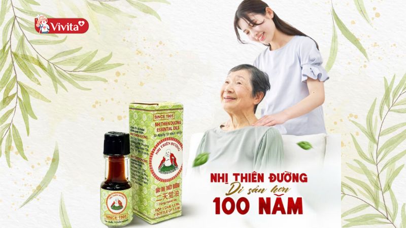 Dầu Nhị Thiên Đường thương hiệu quen thuộc với nhiều thế hệ gia đình Việt