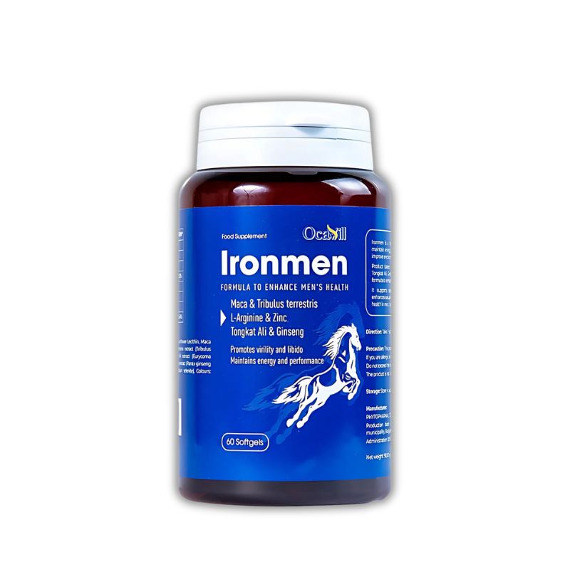 Ironmen Ocavill Viên Uống Hỗ Trợ Tăng Cường Chức Năng Sinh Lý Nam (Hộp 1 lọ x 60 viên)