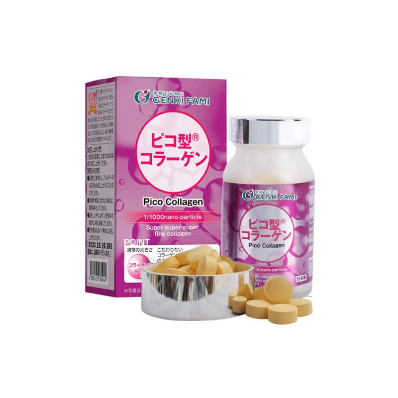 Pico Collagen Nhật Bản Viên Uống Hỗ Trợ Làm Đẹp Da (Hộp 180 viên)