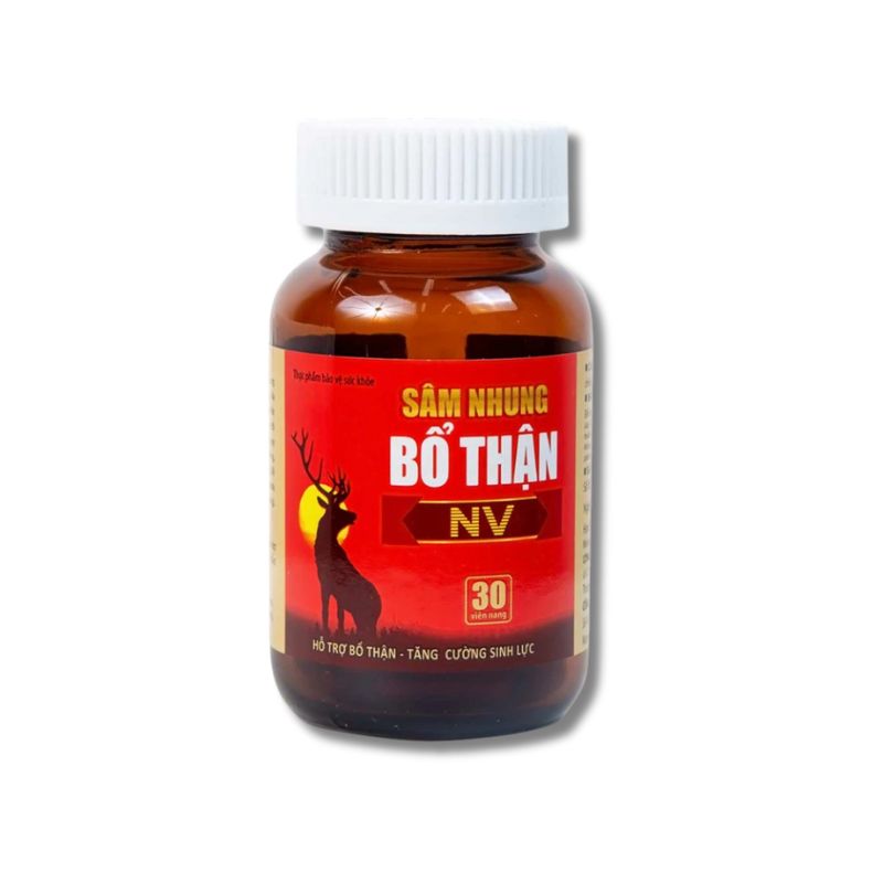 Sâm Nhung Bổ Thận NV Viên Nang Hỗ Trợ Bổ Thận, Hỗ Trợ Tăng Cường Sinh Lý Nam Giới (Hộp 30 viên)