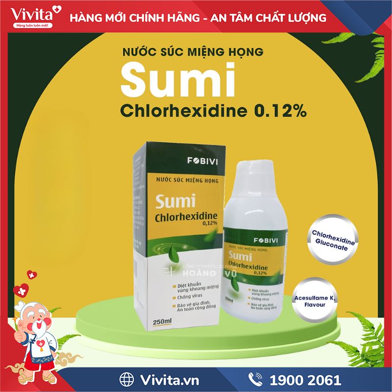 Thành phần của Nước súc họng Sumi 