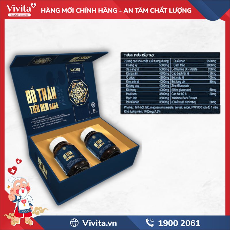 Thành Phần Viên Bổ Thận Tiểu Đêm Naga