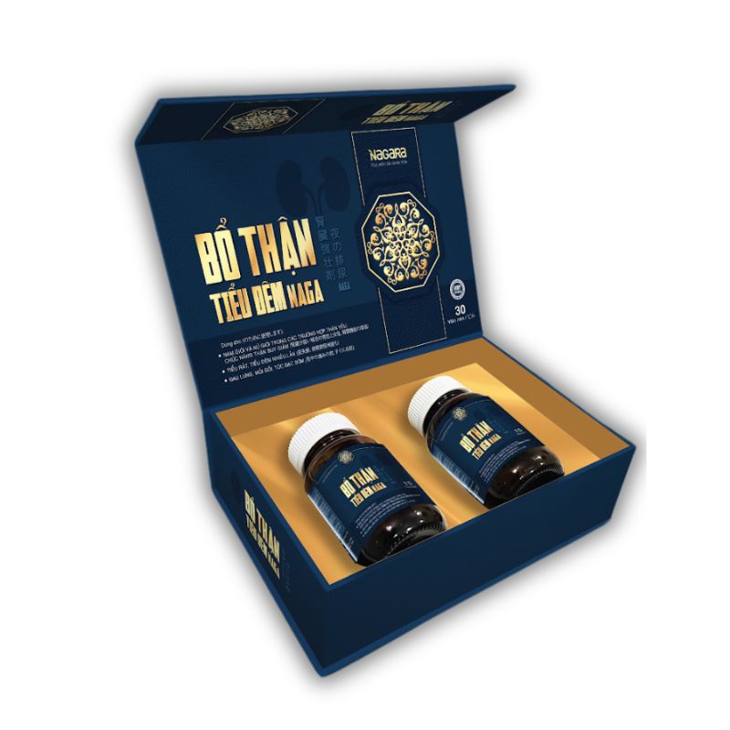 Bổ Thận Tiểu Đêm Naga Viên Uống Hỗ Trợ Cải Thiện Triệu Chứng Thận Hư (Hộp 60 viên)