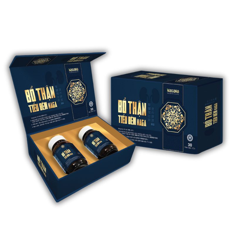 Bổ Thận Tiểu Đêm Naga Viên Uống Hỗ Trợ Cải Thiện Triệu Chứng Thận Hư (Hộp 60 viên)