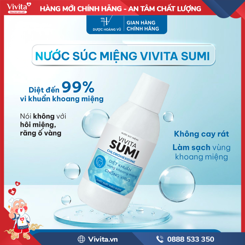 Nước súc họng Vivita Sumi