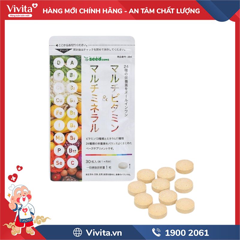 Cách dùng Seedcoms Multi Vitamin Và Khoáng Chất