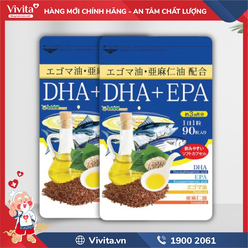 Sản phẩm Seedcoms Viên Uống Bổ Sung DHA + EPA